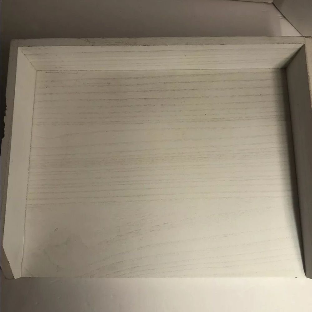 Threshold White Wooden Letter Tray